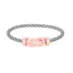 CHANCE LARGE 8 FIGURE BUCKLE NO DIAMOND BRACELET ROSE GOLD