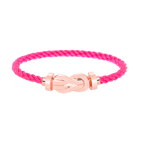 CHANCE LARGE 8 FIGURE BUCKLE NO DIAMOND BRACELET ROSE GOLD
