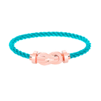 CHANCE LARGE 8 FIGURE BUCKLE NO DIAMOND BRACELET ROSE GOLD