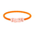 CHANCE LARGE 8 FIGURE BUCKLE NO DIAMOND BRACELET ROSE GOLD