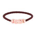 CHANCE LARGE 8 FIGURE BUCKLE NO DIAMOND BRACELET ROSE GOLD