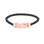 CHANCE LARGE 8 FIGURE BUCKLE NO DIAMOND BRACELET ROSE GOLD