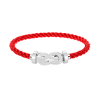 CHANCE LARGE 8 FIGURE BUCKLE NO DIAMOND BRACELET SILVER
