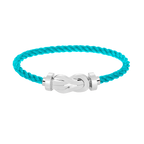 CHANCE LARGE 8 FIGURE BUCKLE NO DIAMOND BRACELET SILVER