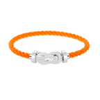 CHANCE LARGE 8 FIGURE BUCKLE NO DIAMOND BRACELET SILVER