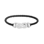 CHANCE LARGE 8 FIGURE BUCKLE NO DIAMOND BRACELET SILVER