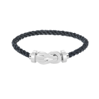 CHANCE LARGE 8 FIGURE BUCKLE NO DIAMOND BRACELET SILVER