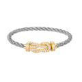 CHANCE LARGE 8 FIGURE BUCKLE FULLDIAMOND BRACELET GOLD