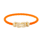 CHANCE LARGE 8 FIGURE BUCKLE FULLDIAMOND BRACELET GOLD