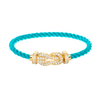 CHANCE LARGE 8 FIGURE BUCKLE FULLDIAMOND BRACELET GOLD