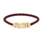 CHANCE LARGE 8 FIGURE BUCKLE FULLDIAMOND BRACELET GOLD