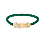 CHANCE LARGE 8 FIGURE BUCKLE FULLDIAMOND BRACELET GOLD