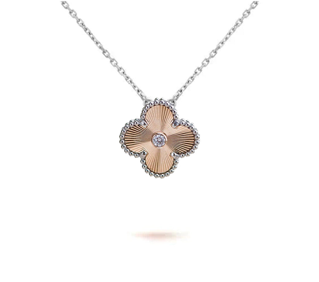 CLOVER 15MM NECKLACE SILVER COLLECTION