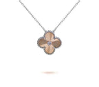 CLOVER 15MM NECKLACE SILVER COLLECTION