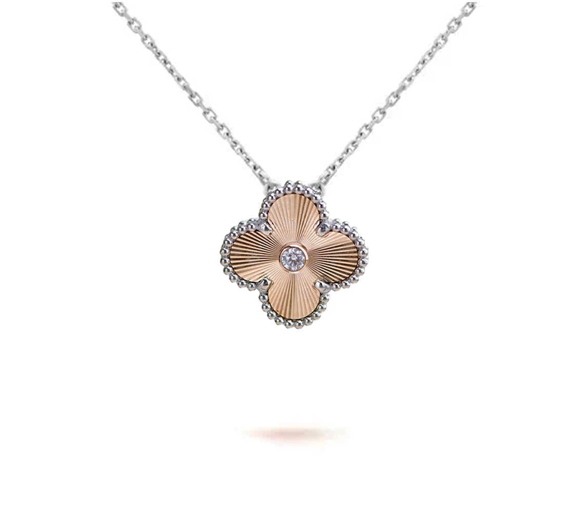 CLOVER 15MM NECKLACE SILVER COLLECTION
