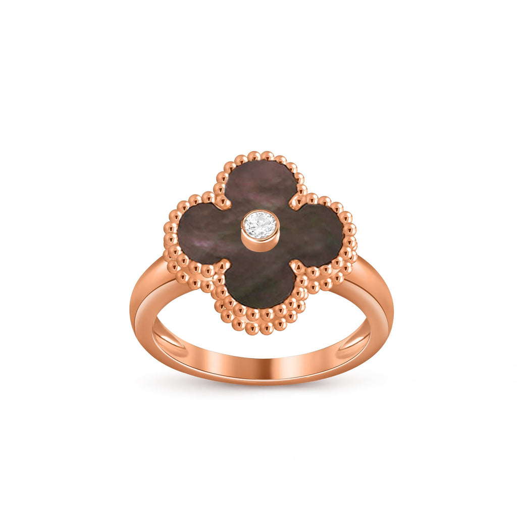 CLOVER DIAMOND RING ROSE GOLD COLLECTION
