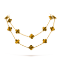 CLOVER 20 MOTIFS TIGER EYE ROSE GOLD