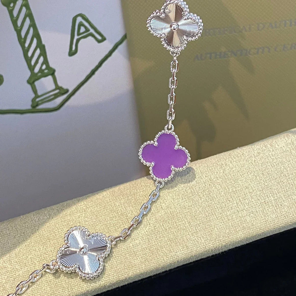 CLOVER 5 MOTIF VIOLET BRACELET COLLECTION