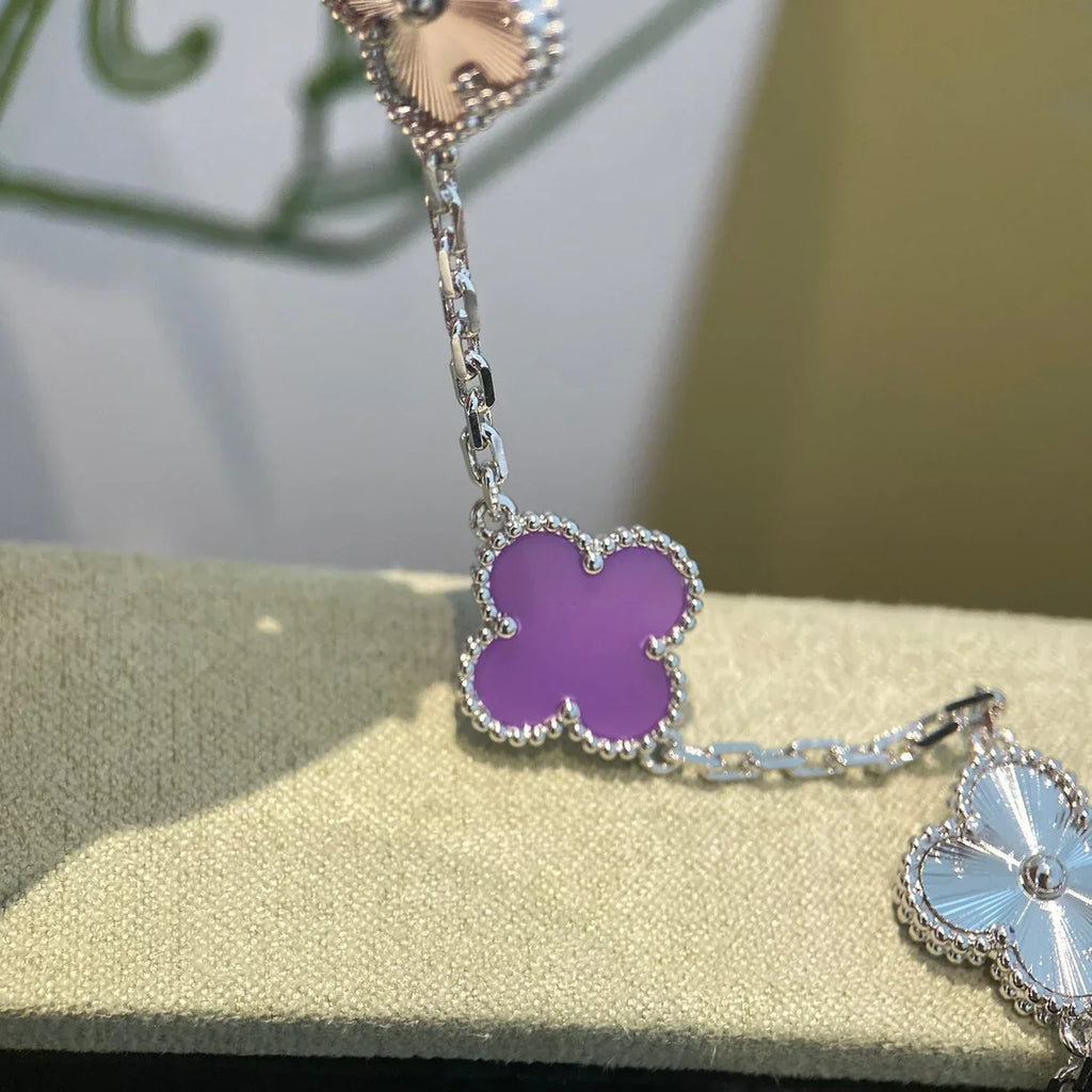 CLOVER 5 MOTIF VIOLET BRACELET COLLECTION