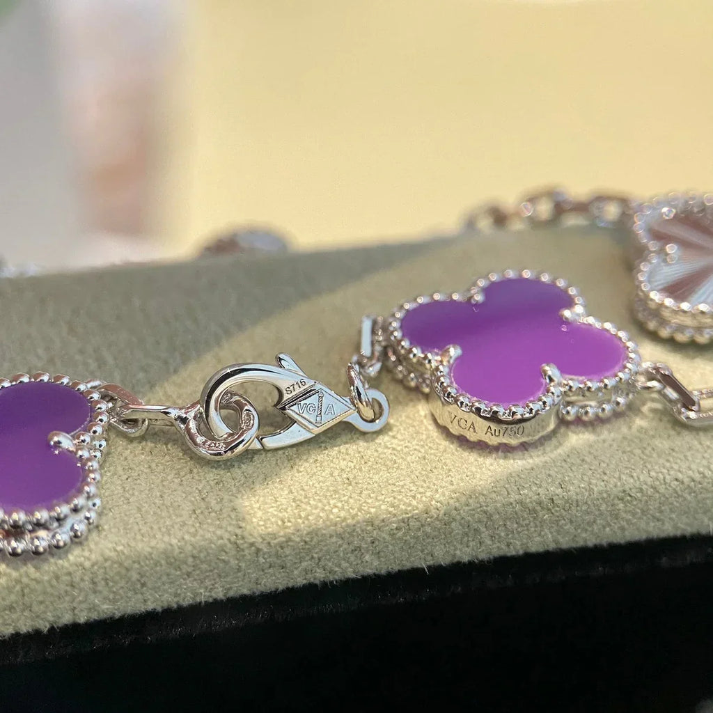 CLOVER 5 MOTIF VIOLET BRACELET COLLECTION