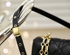 LARGE CARO BAG 28 BLACK SUPPLE CANNAGE CALFSKIN