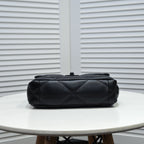 19 FLAP BAG 26CM ALL BLACK
