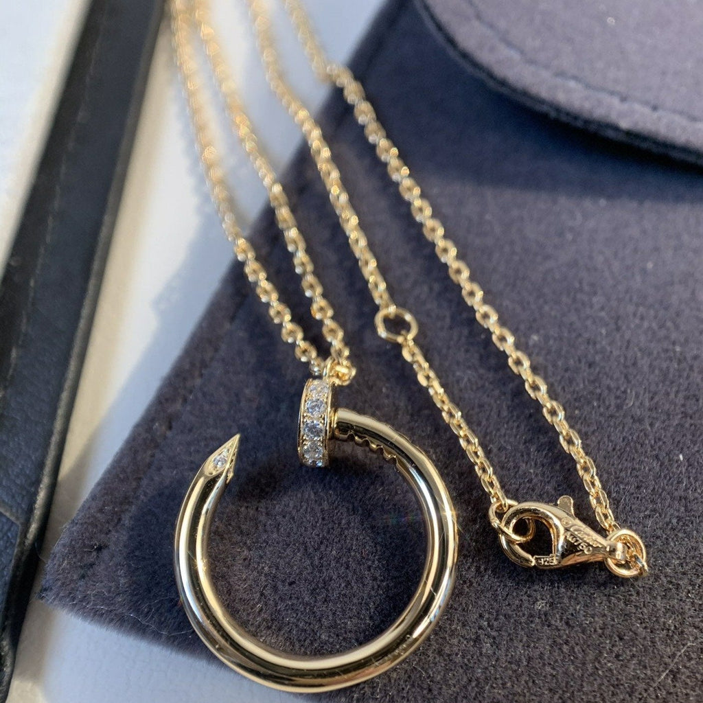 JUSTE NECKLACE PINK GOLD