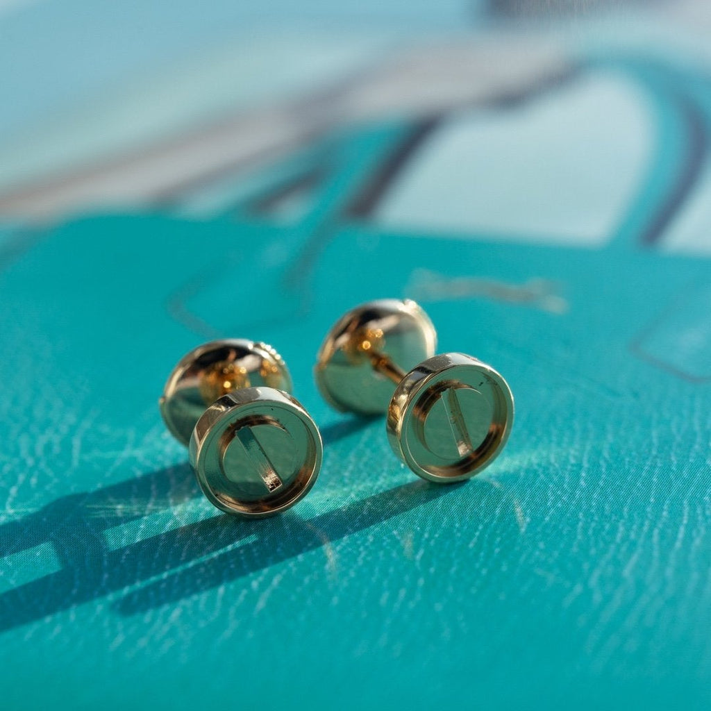 LOVE EARRINGS PINK GOLD 10MM