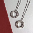 LOVE NECKLACE ADJUSTABLE SILVER