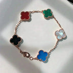 CLOVER 5 MOTIFS MULTICOLOR BRACELET