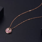 AMULETTE ROSE GOLD PINK MOP NECKLACE