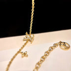 LOGO STAR MOTIF GOLD BRACELET