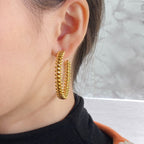 CLASH LARGE HOOP EARRINGS