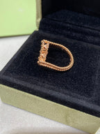 CLOVER RIVERSIBLE RING ROSE GOLD COLLECTION