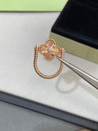 CLOVER RIVERSIBLE RING GOLD COLLECTION