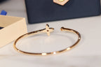 IDYLLE GOLD OPEN BRACELET DIAMOND PAVED