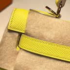 HM KELLY 25CM LIME EPSOM LEATHER GOLD HARDWARE