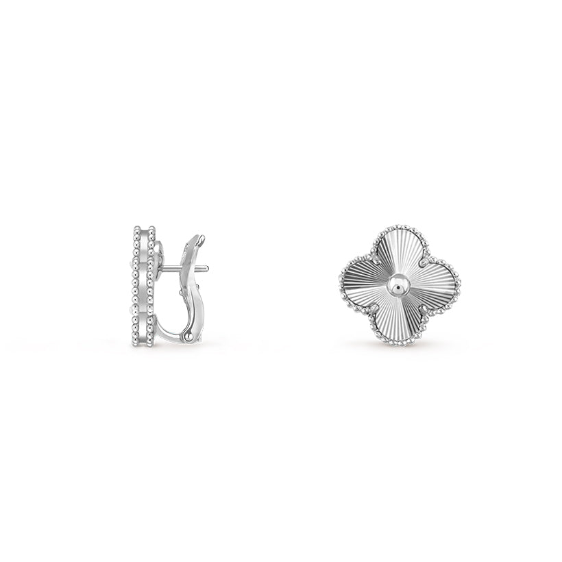 CLOVER SILVER 15MM MOP EARRINGS COLLECTION