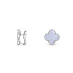 CLOVER SILVER 15MM MOP EARRINGS COLLECTION