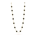 CLOVER 20 MOTIFS ONYX NECKLACE