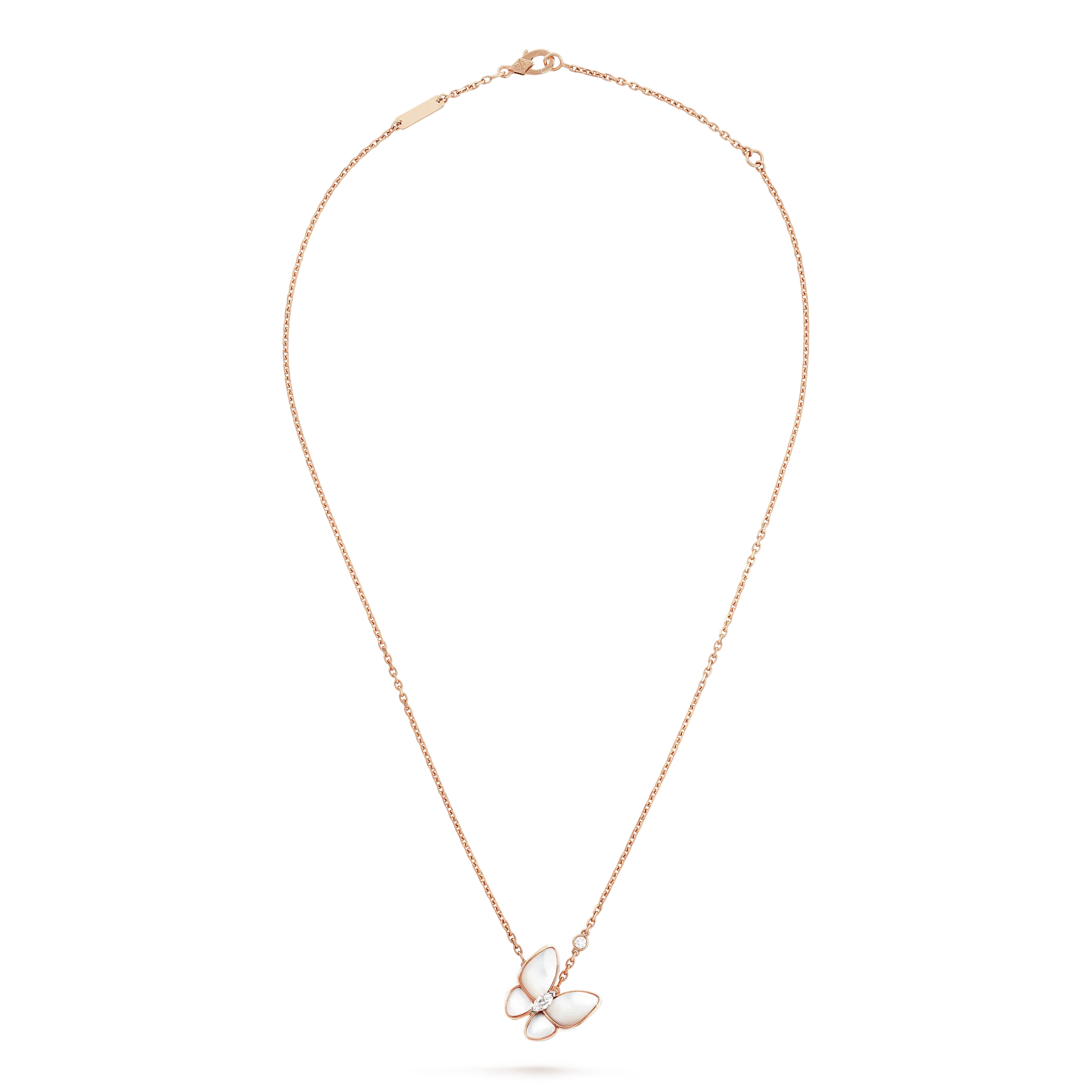 BUTTERFLY MOP DIAMOND NECKLACE