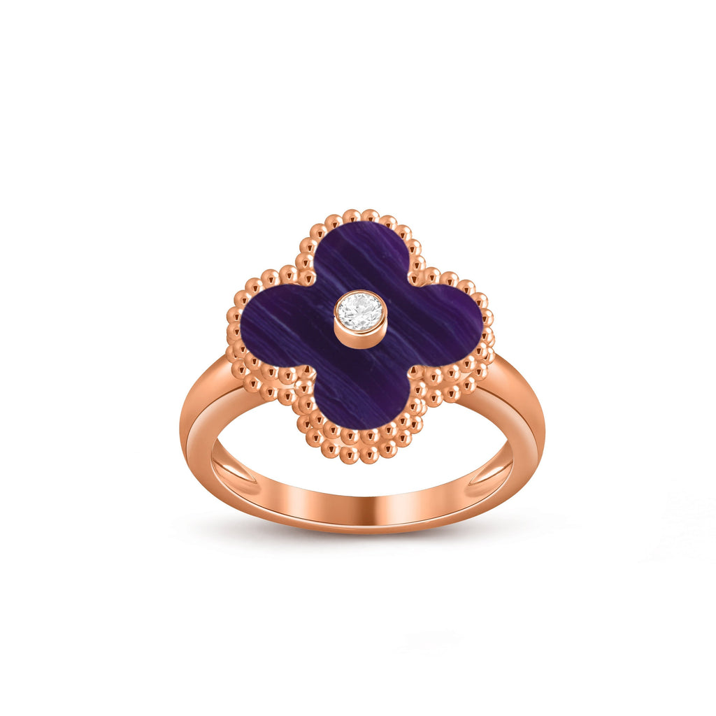 CLOVER DIAMOND RING ROSE GOLD COLLECTION