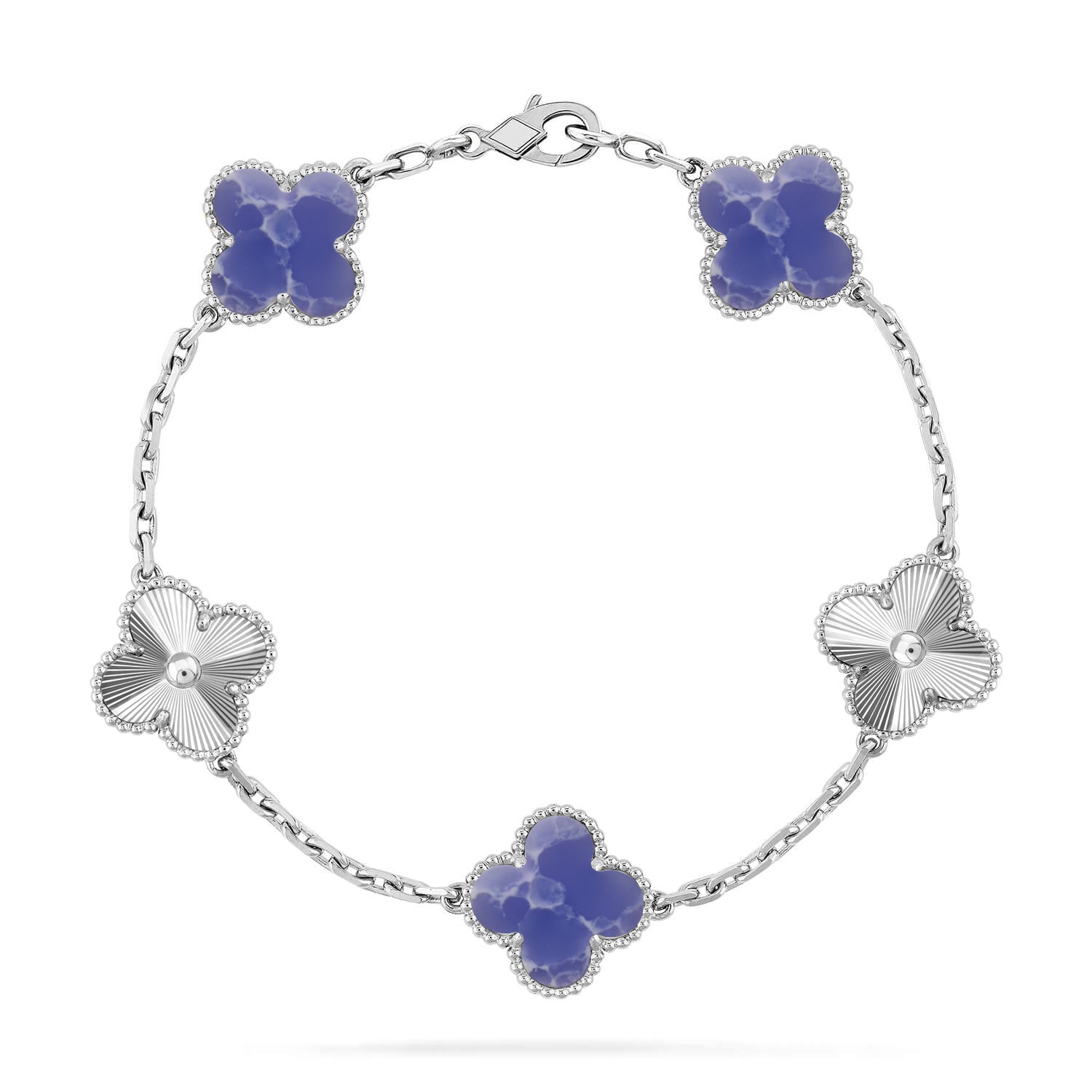 CLOVER 5 MOTIF BLUE VEINS BRACELET COLLECTION