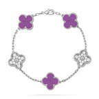 CLOVER 5 MOTIF VIOLET BRACELET COLLECTION