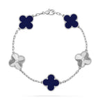 CLOVER 5 MOTIF LAPIS LAZULI BRACELET COLLECTION