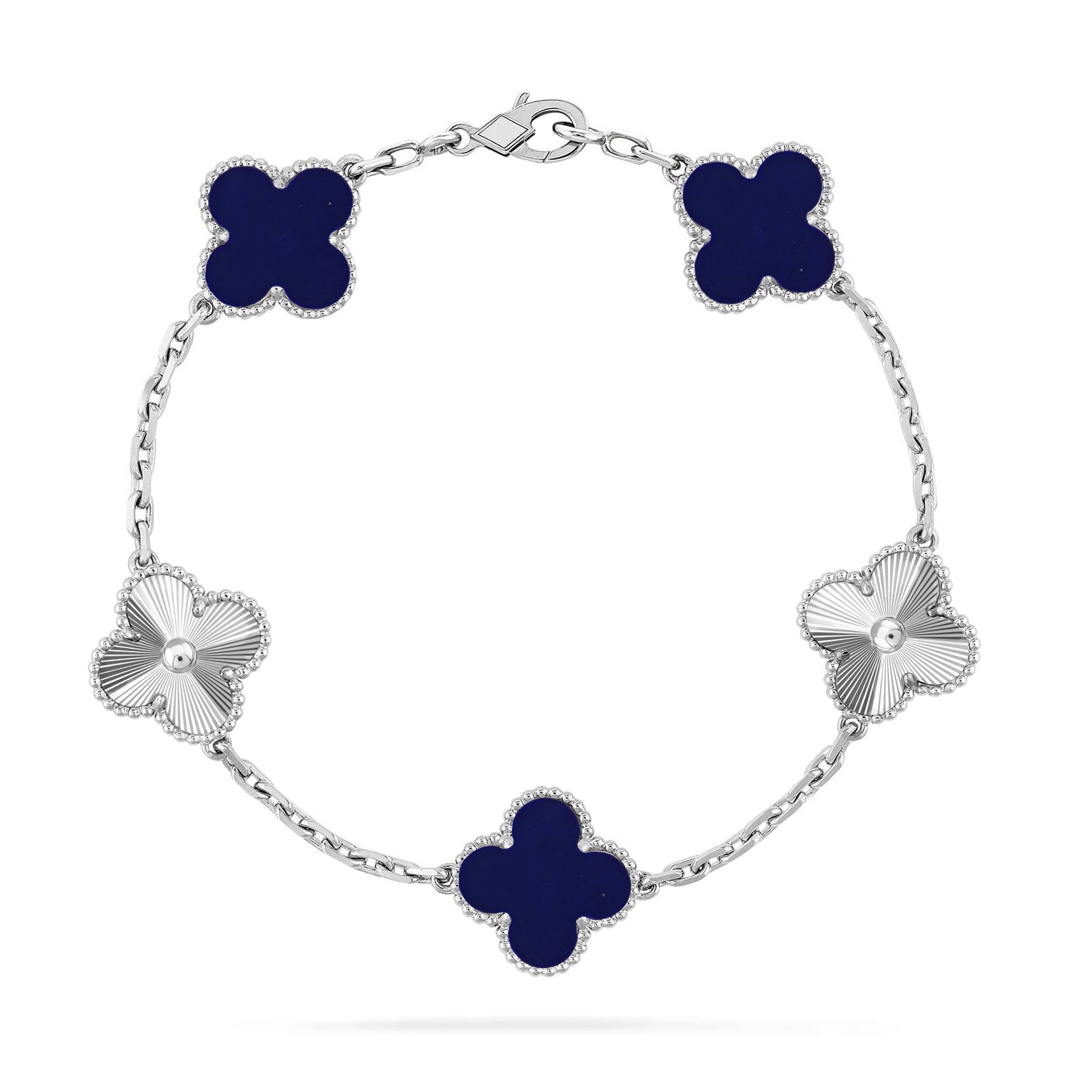 CLOVER 5 MOTIF LAPIS LAZULI BRACELET COLLECTION
