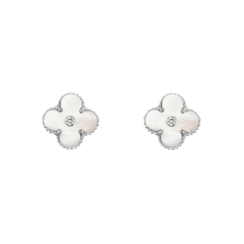 CLOVER SILVER 15MM EARRINGS COLLECTION