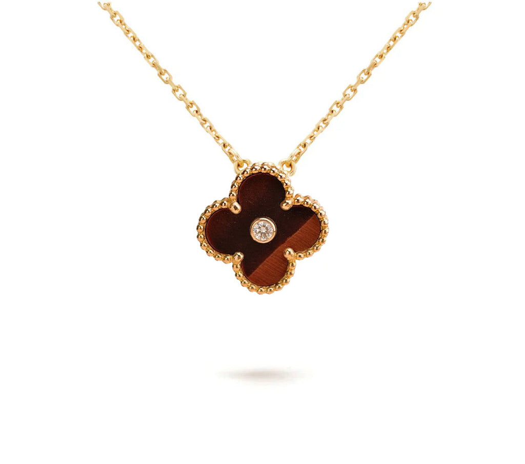 CLOVER 15MM CHRISTMAS LIMITED EDITION SINGLE FLOWER NECKLACE