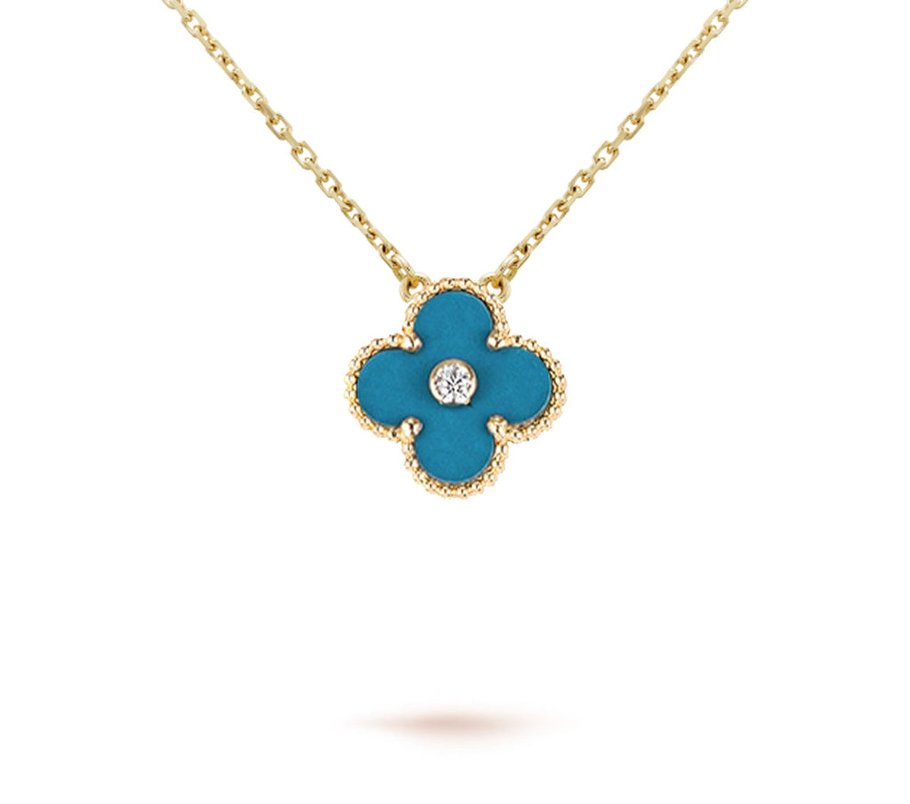 CLOVER 15MM CHRISTMAS LIMITED EDITION SINGLE FLOWER NECKLACE