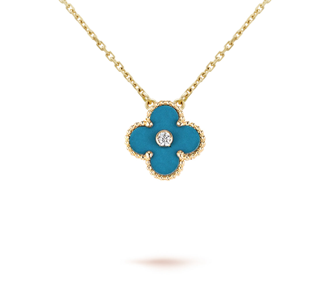 CLOVER 15MM CHRISTMAS LIMITED EDITION SINGLE FLOWER NECKLACE